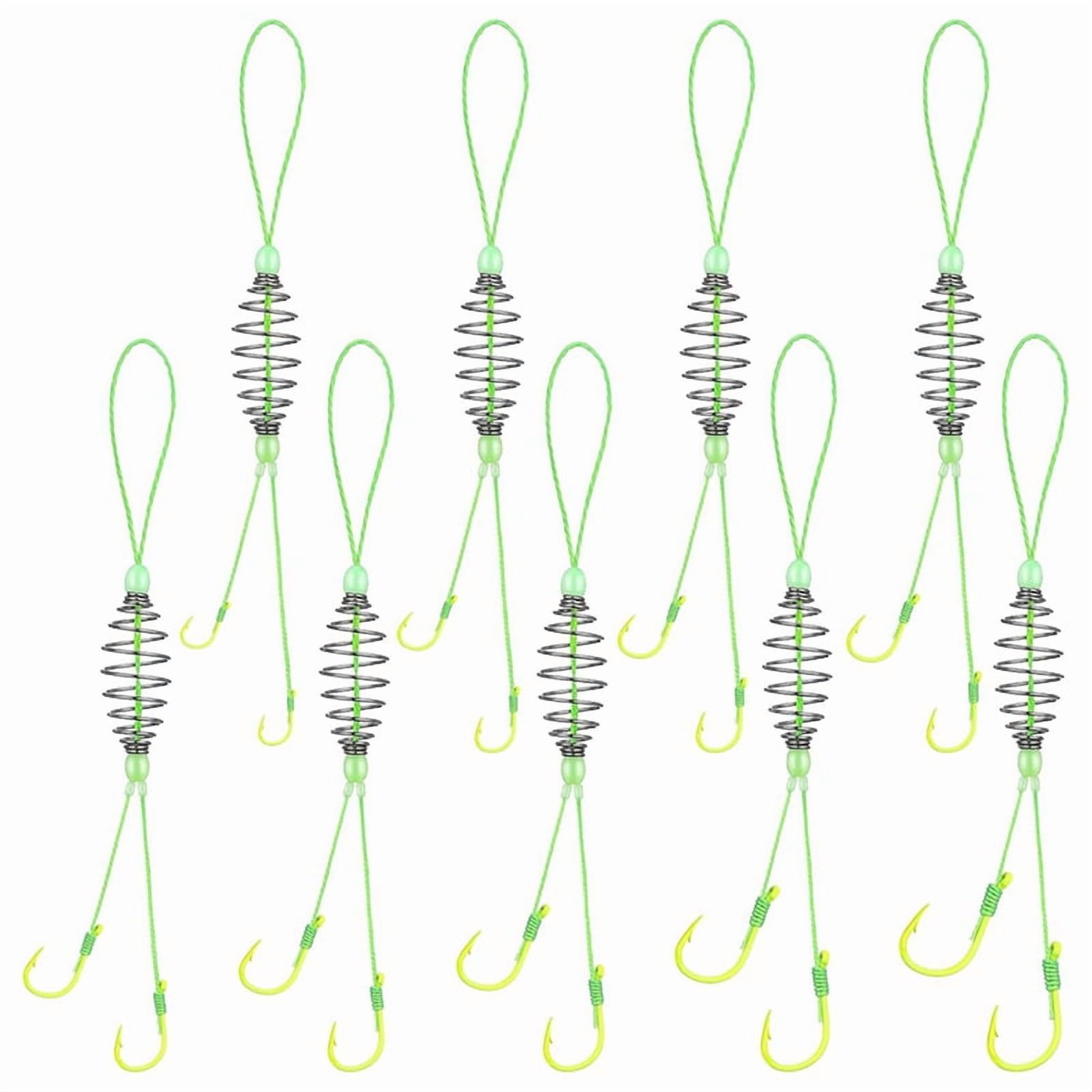 Carp Fishing Rig With 6 Hooks & Spring Feeder – Trap Hooks For Carp, Grass Carp, Crucian (Size 13) - View #5