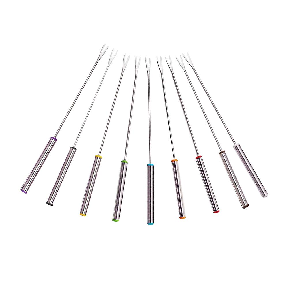 9 Pcs Chocolate Covered Marshmallows Chocolate Fork Roasting Fork Meat