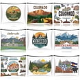 thumbnail image 1 of 9 Pcs Colorado Cosmetic Bag Souvenir Zipper Pouch Souvenir Gifts Makeup Purse for Girls Women Traveler Birthday Party Favors, 1 of 4