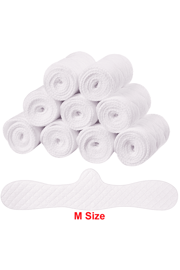 9 Pcs Cotton Bra Liners 3 Layer Reusable Washable Under Breast Sweat Absorber Pads for Woman