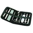 thumbnail image 1 of 9 Pcs Dissection Kit Set - Introductory Level - Stainless Steel - Leather Storage Case - Eisco Labs, 1 of 1