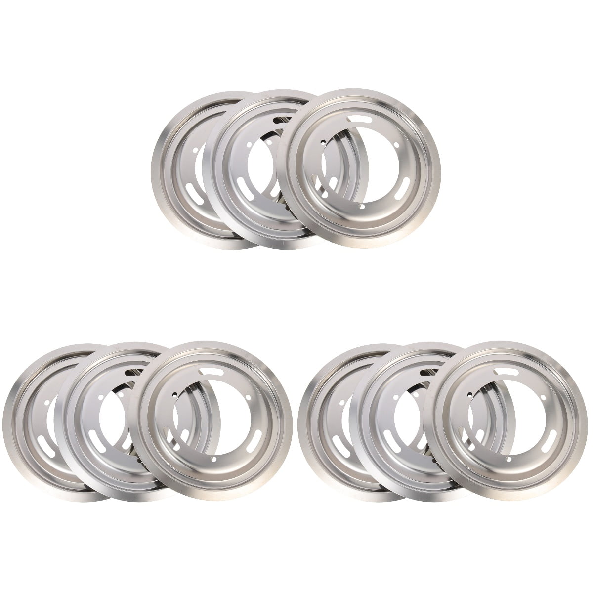 9 Pcs Embedded Gas Range Pans Liquefied Gas Stove Drip Pans Stainless