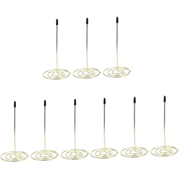 9 Pcs File Folder Stainless Steel Forks Reciepts Receipt Stabber Ticket Holder for Restaurant Invoice Holder Bill Holder Receipt Needle Folder Restaurant Accessory for Menu Summons