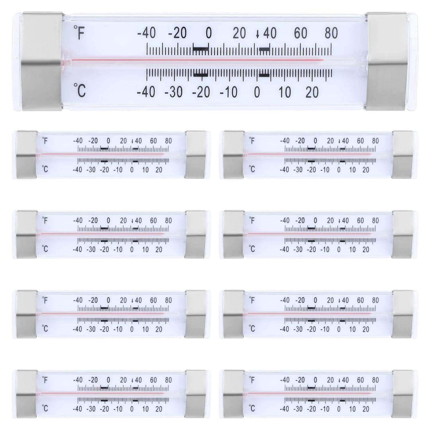 9 Pcs Freezer Kitchen Thermometer Refrirator Thermometer Frid ...