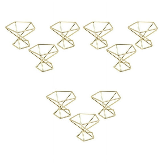 9 Pcs Geometric Air Plant Holder Airplants Rack Metal Plants Stand Planter Shelves Himmeli Decor Tillandsia Containers