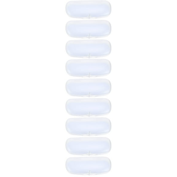 9 Pcs Glasses Case Eyeglass Cases PVC Spectacle Clear Transparent Hard Eyeglasses Frosted Spectacles Student