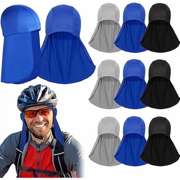 9 Pcs Helmet Liner With Neck Mask UV Protection Cooling Hard Hat Skull Cap Shield