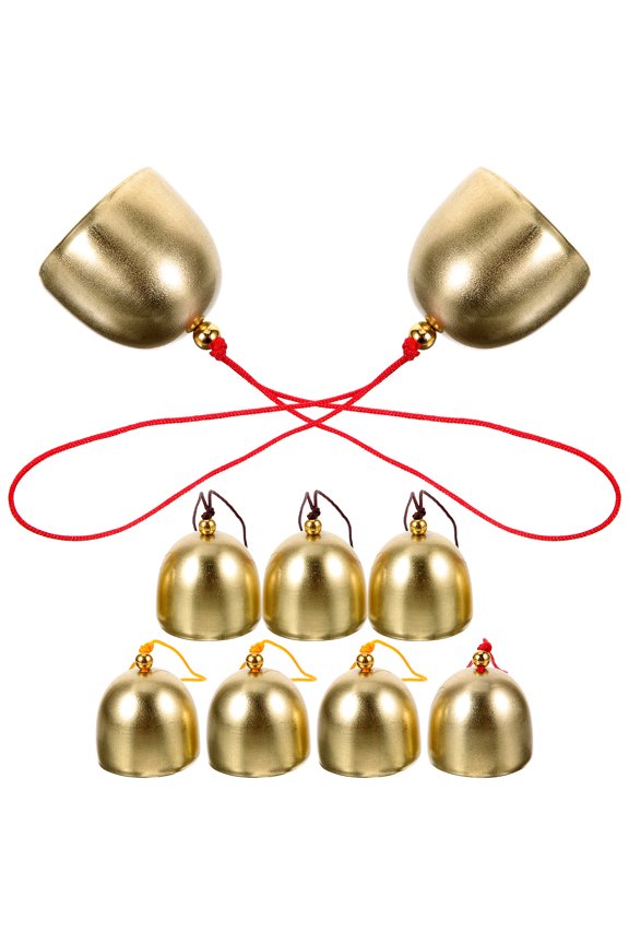 9 Pcs Key Chain Decoration Outdoor Toys Vintage Bell Pendant