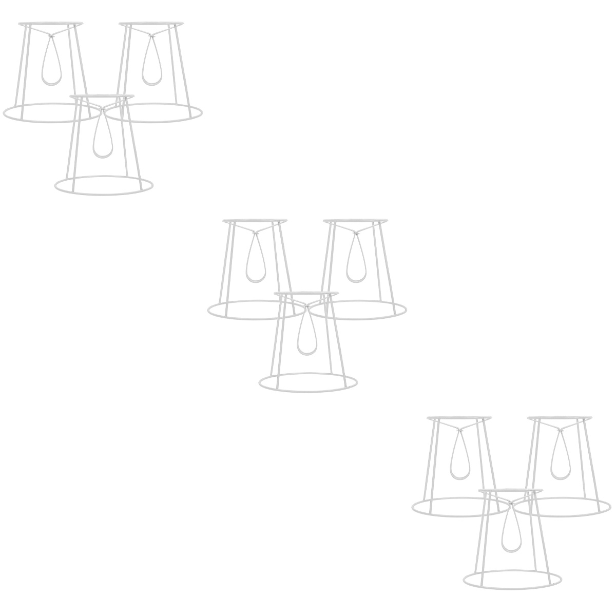 9 Pcs Lamp Shade Holder Desk Light DIY Supplies Home Decor Metal Lamp