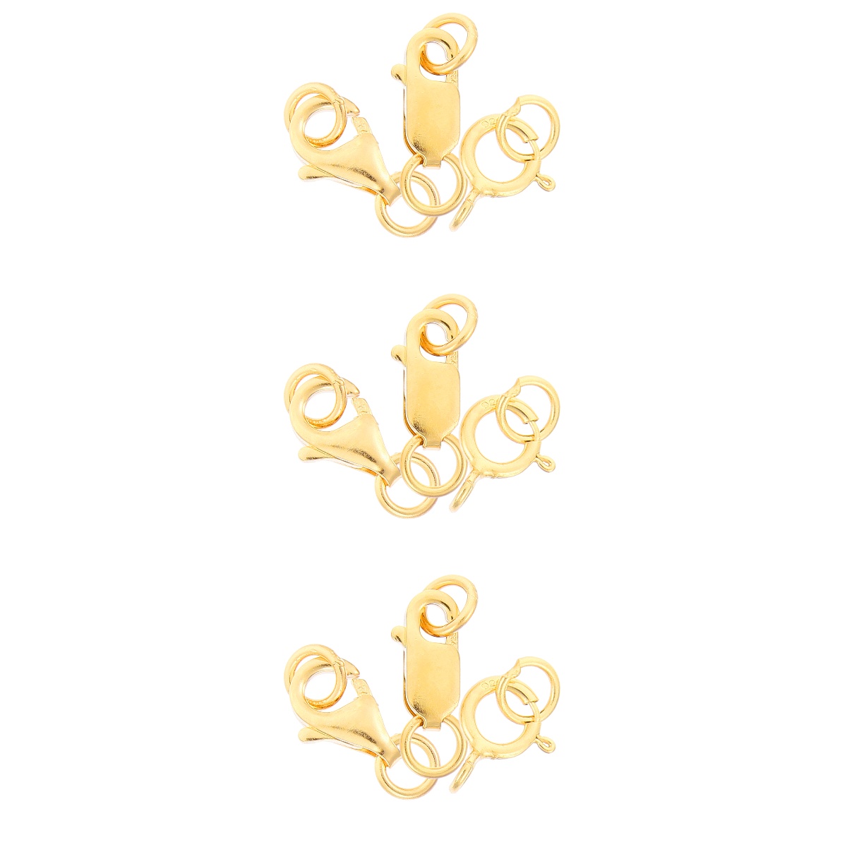 9 Pcs Lobster Clasp DIY Jewelry Lobsters Clasps Opening Rings Accessory