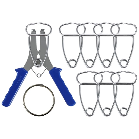 9 Pcs Miter Spring Clamps Set, Spring Clamp Pliers with Spring Clips, Metal Body and Plastic Handle, 0-2 inch / 0-5.1 cm Clamping Range, Ideal for Woodworking, DIY, and Photo Frames