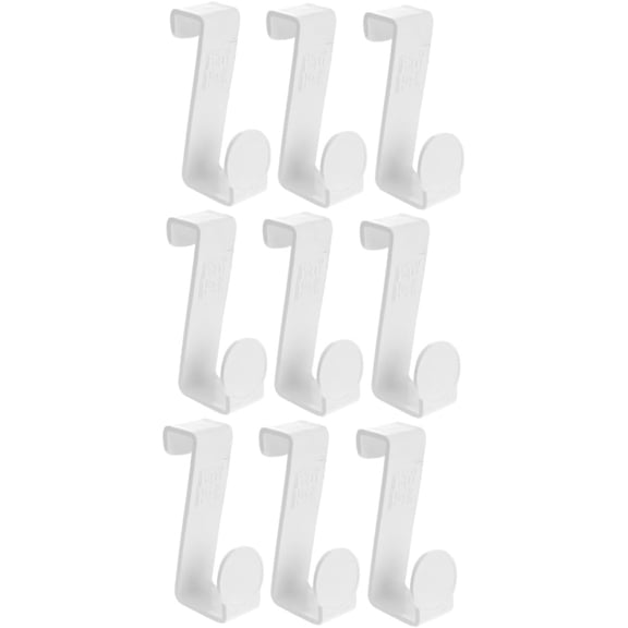 9 Pcs Multifunctional z Hook Clothing Rack White Door Hook Hanger White Baby Hangers Potty Ring Hanger Over The Door Hook Potty Hanging Hook Kitchen Hook Bathroom Hook Cabinet Hook