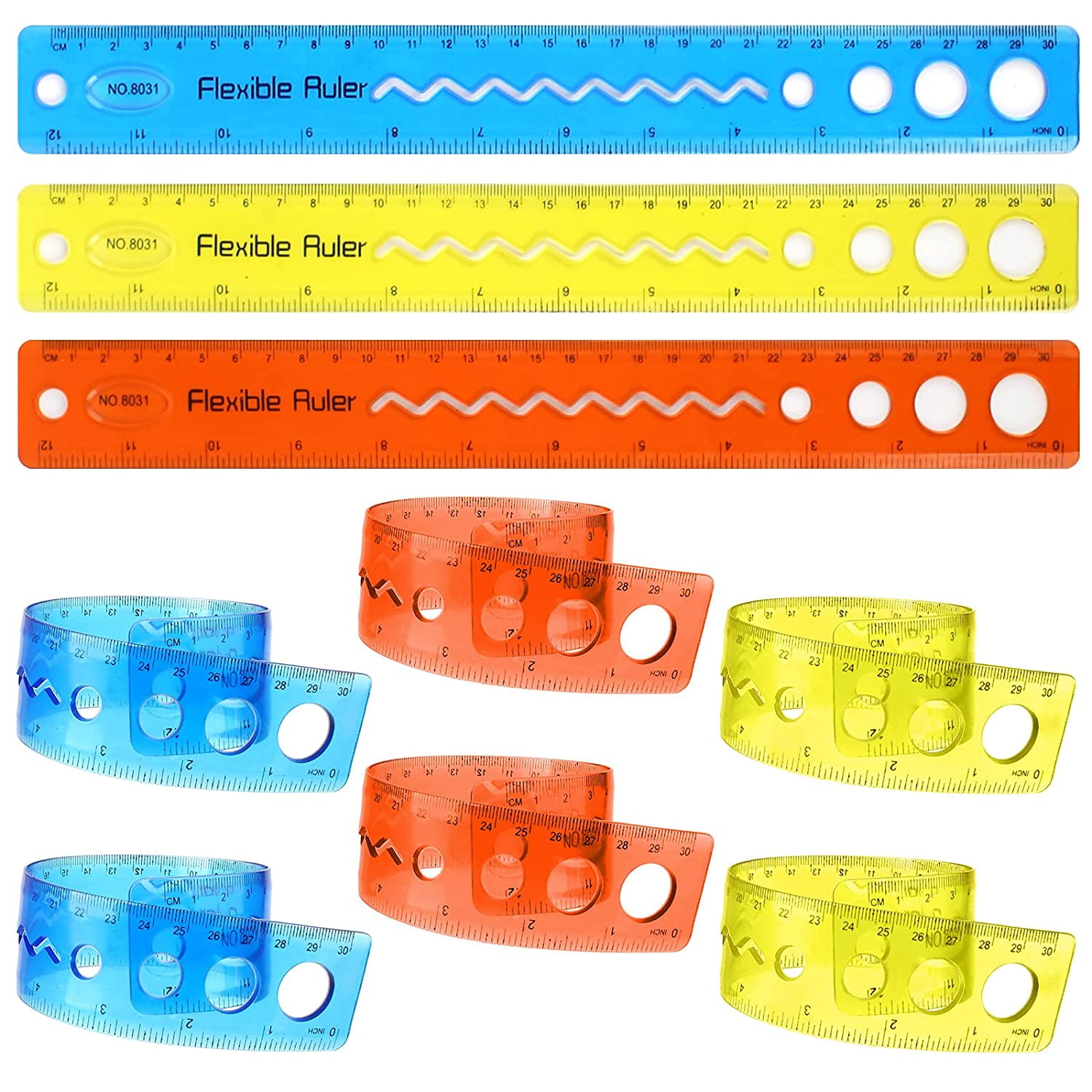 SET OF FLEXIBLE RULER 30 CM