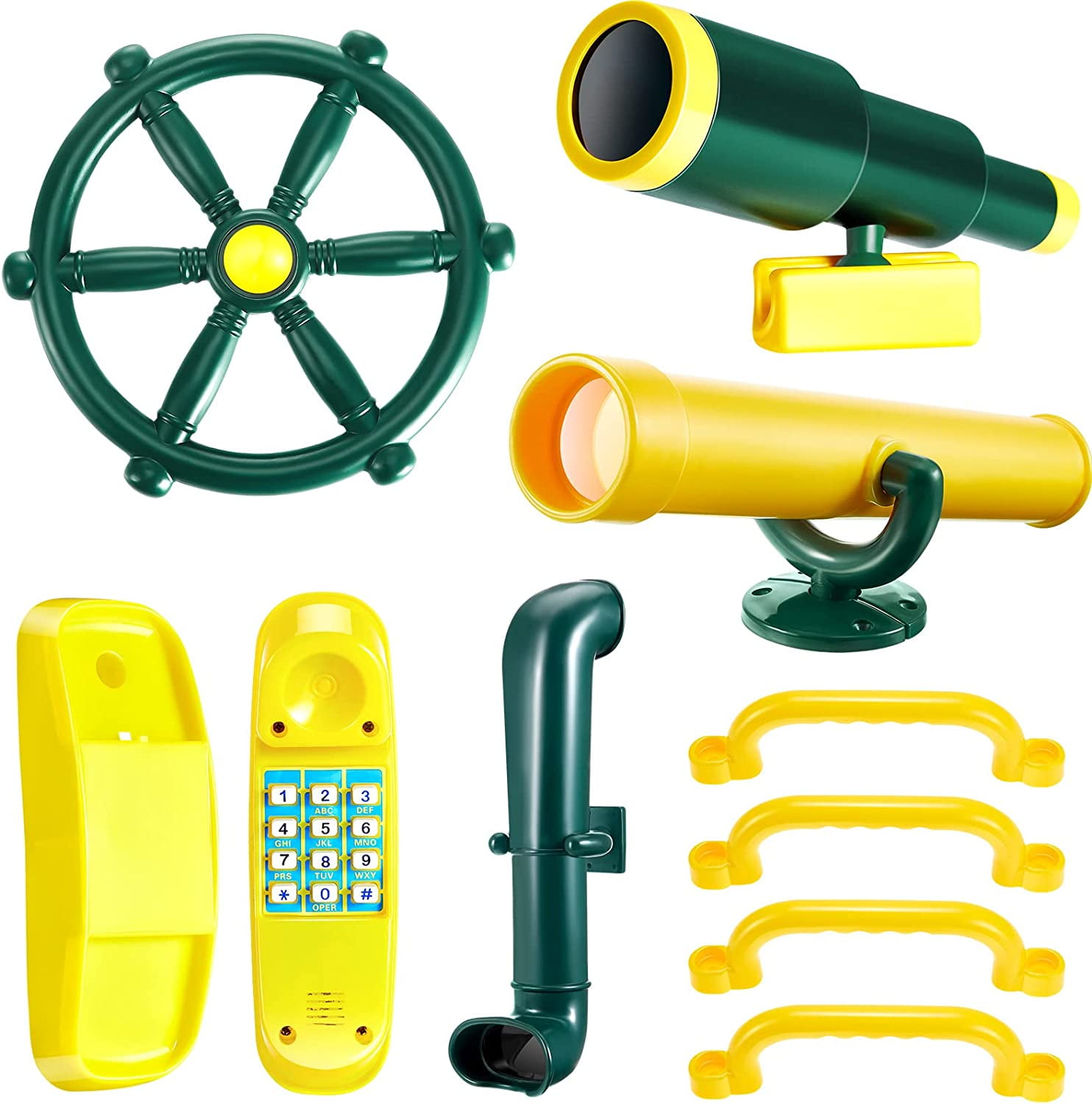 9 Pcs Playground Accessories Swing Set Pirate Playground Equipment Set ...