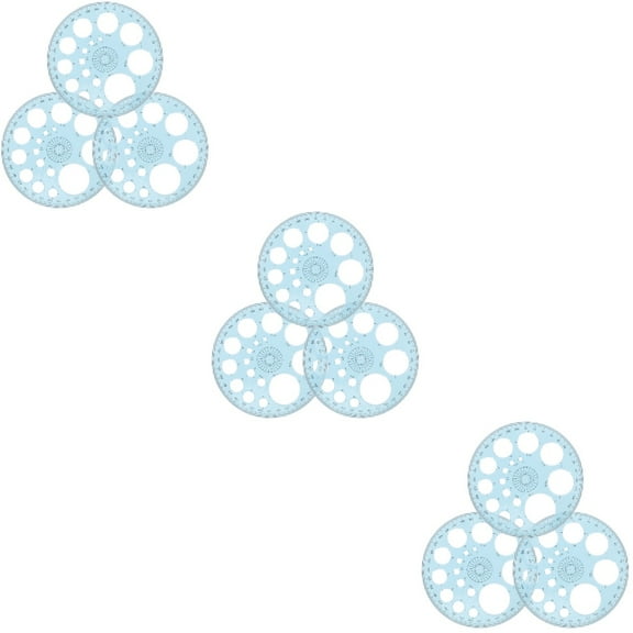 CIMAXIC High Precision Circle Protractor Portable Drafting Tool 9Pcs