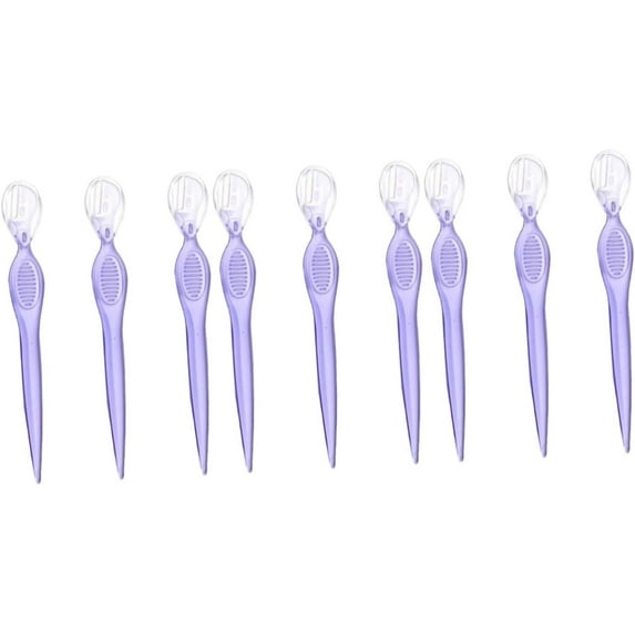 9 Pcs Razors for Women Shaver for Women Womens Razors Dermaplane Razor for Women Face Hand Tools Dermaplaning Tool Beauty Makeup Tools Purple Miss Manual Eyebrow Scraper
