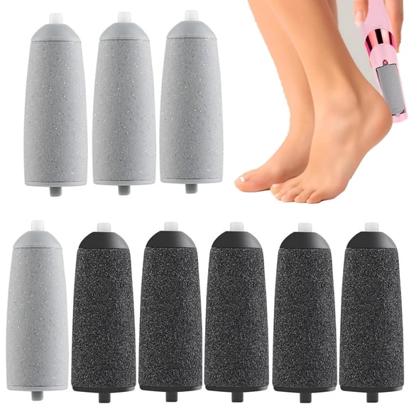 9 Pcs Replacement Roller for Flawless Pedi, Replacement Head Refill Compatible with Finish Touch Flawless Pedi Electronic Tool
