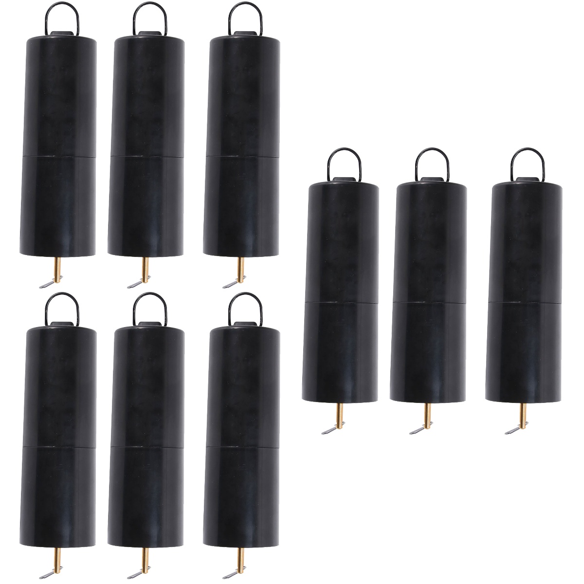9 Pcs Rotary Wind Chime Motor Decor Spinners Black Accent Supplies