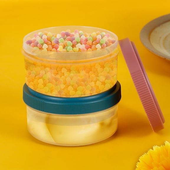 9 Pcs Salad Dressing Container with Leakproof Lids 50ml or 75ml Condiment Container Reusable Sauce Container Round Meal Prep Container for Snack Dips Salad Spices