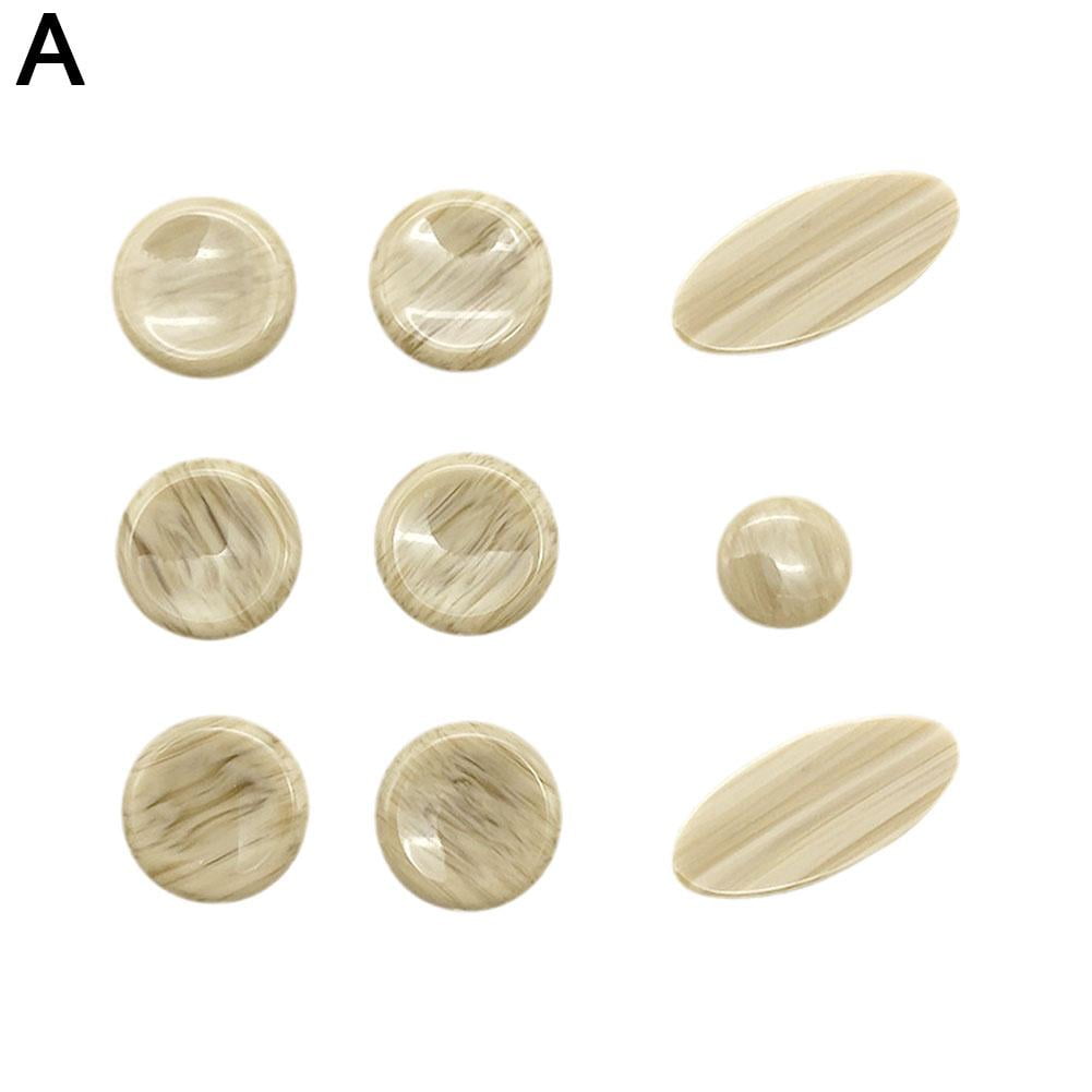 9 Pcs Saxophone Key Buttons Inlays/ For Alto Tenor Sax/Replacement GX