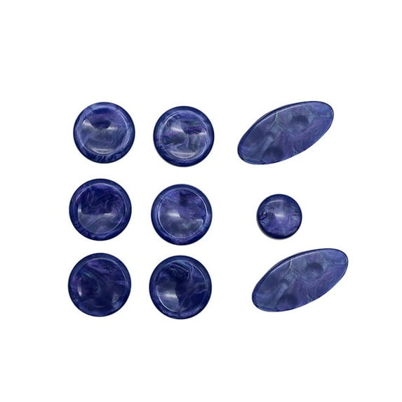 9 Pcs Saxophone Key Buttons Inlays for Alto Tenor Soprano Sax Replacement Parts