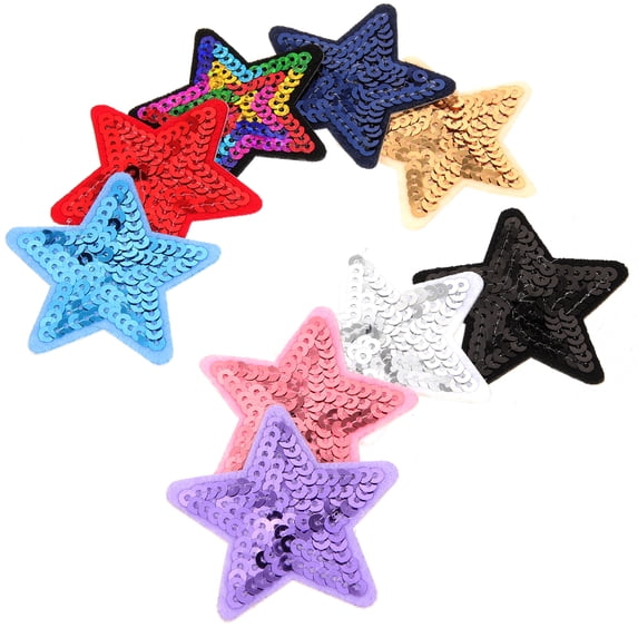 9 Pcs Sequin Cloth Sticker Cute Adhesive Patches Decorative Patches Cute Patches Self-adhesive Patches