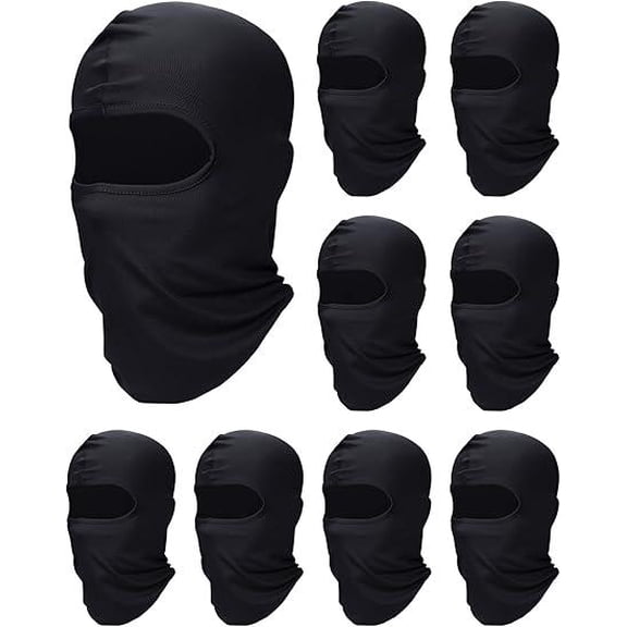 9 Pcs Ski Mask Cover Full Face Mask Summer Face Covering Ice Silk sun Protection Balaclava Women Men Outdoor Sports