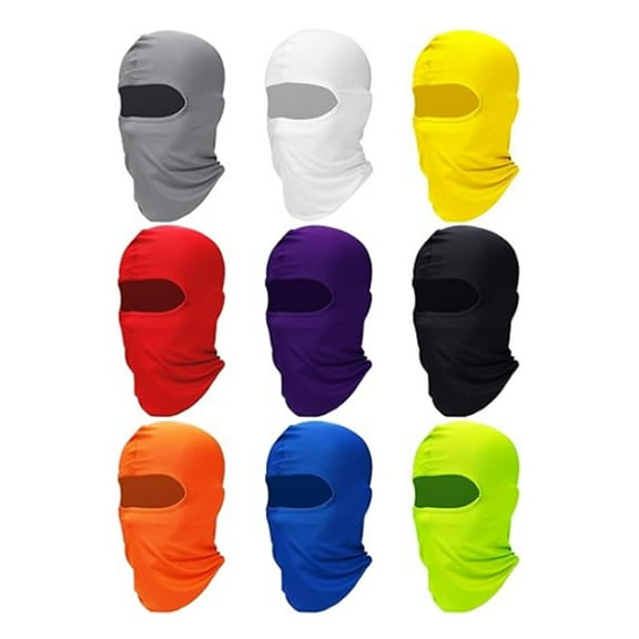 9 Pcs Ski Mask for Men Full Face Cover UV Sun Protection Face Mask Windproof Balaclava for Outdoor Motorcycle Cycling