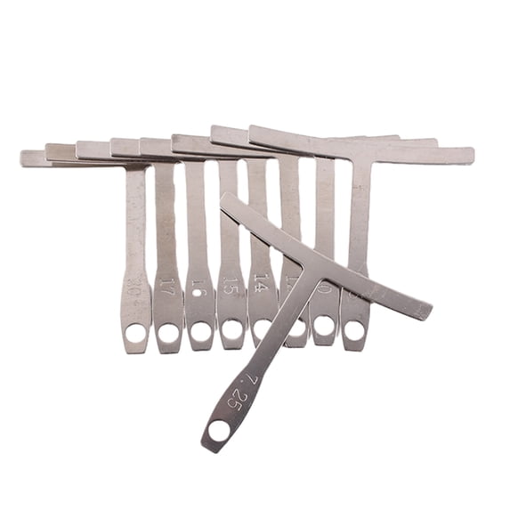 9 Pcs Stainless Steel Understring Radius Gauge Guitar Gauge Luthiers Tool for Guitar Repair and Maintenance