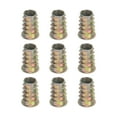 thumbnail image 1 of 9 Pcs Threaded Inserts for Wood, Zinc Alloy M10 Thread Inserts Nuts 22.5mm Length, 1 of 6