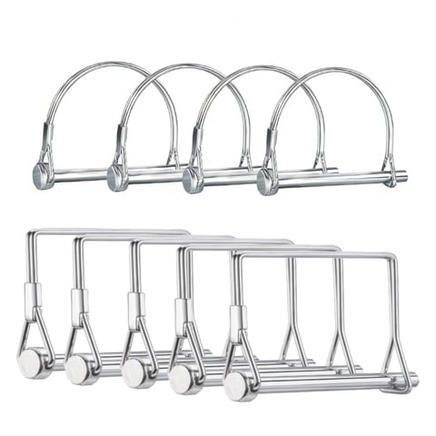9 Pcs Trailer Pin, 1/4" x 2.76"(6mm x 70mm)Trailer Hitch Pin, Heavy-Duty PTO Shaft Hitch Pin, Trailer Coupler Pin for Farm Trailers, Towing, Lawn Equipment and Hitches.
