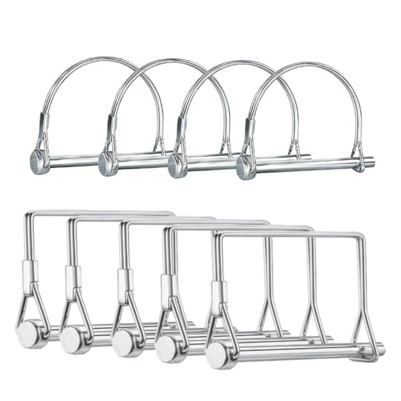 9 Pcs Trailer Pin, 1/4" x 2.76"(6mm x 70mm)Trailer Hitch Pin, Heavy-Duty PTO Shaft Hitch Pin, Trailer Coupler Pin for Farm Trailers, Towing, Lawn Equipment and Hitches.