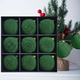 thumbnail image 1 of 9 Pcs Velvet Christmas Ornaments Balls Green Coffee Burgundy Christmas Ornaments 3.14 Inch Flocked Christmas Tree Ball Hanging Ornaments Velvet Christmas Baubles for Xmas Party Wedding Home Decor, 1 of 6