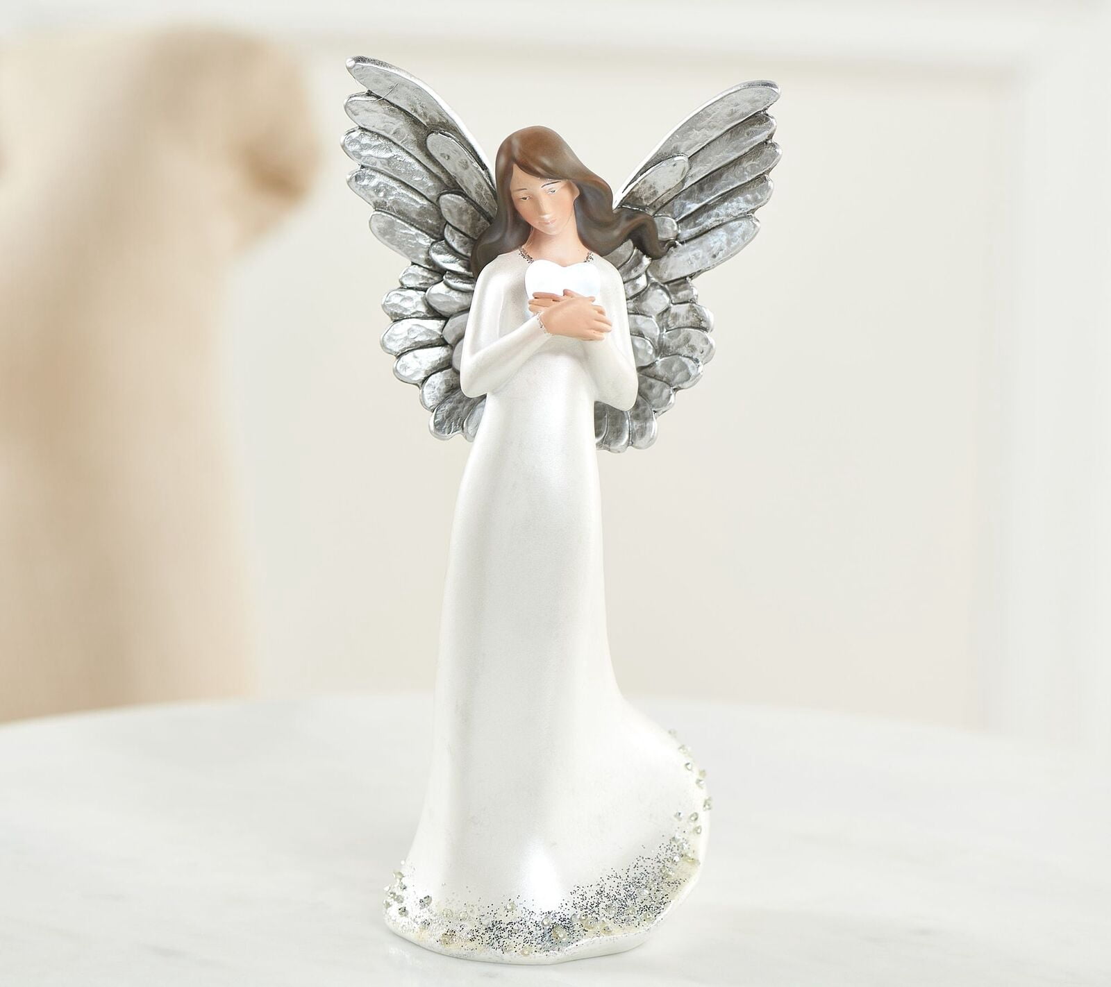 Silver Angel Figurine
