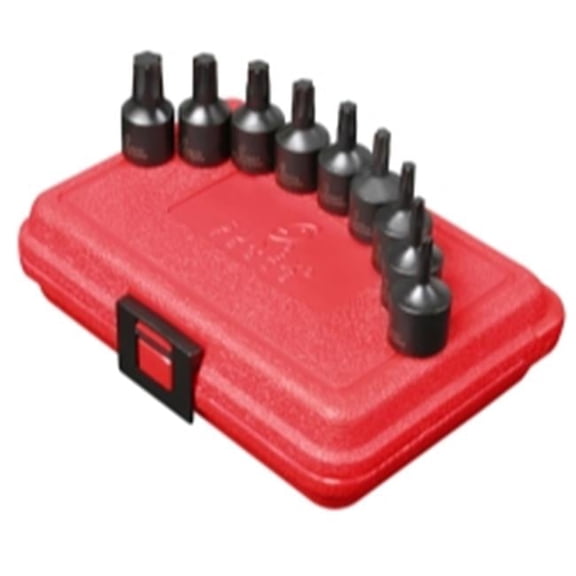 9 Piece .38in. Drive Internal Star Impact Socket Set