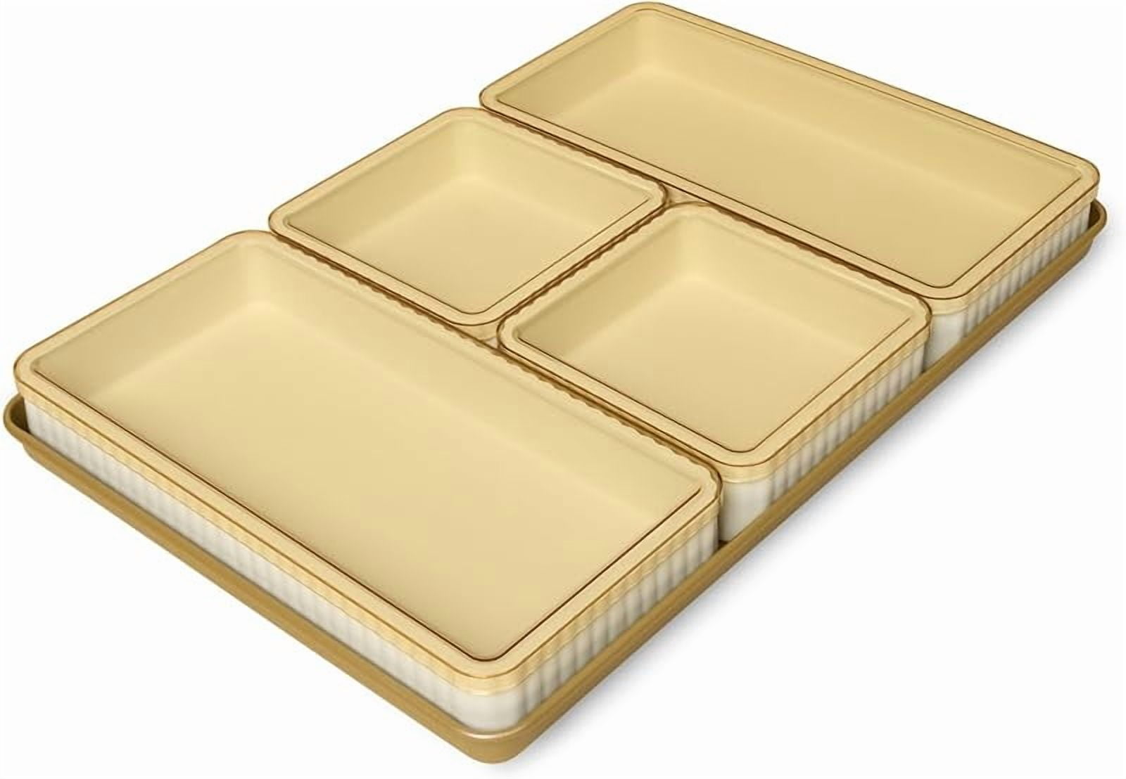 9-Piece Baking Set, Non-Stick Bakeware Set with 2 Large Silicone Trays, 2 Small Silicone Trays with 4 Lids & 1 Baking Sheet Tray, Oven-Safe Upto 450 ° F - Walmart.com