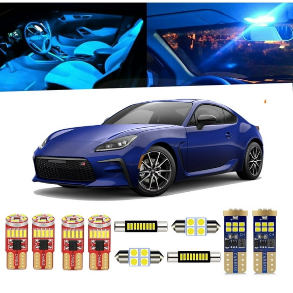 9 Piece Car Interior LED Lights Kit for Toyota 86 GR86 2022-2025 Interior LED Light Bulbs Packag Kit+ Install Tool