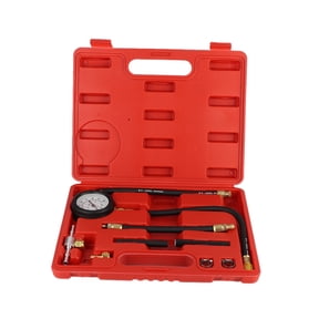 9-Piece Diagnostic Tool for Car Repair Auto Fuel Pressure Gauge Tester Kit