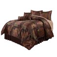 9Piece Floral Jacquard Patchwork Comforter Set for Bedroom, Home, Dorm