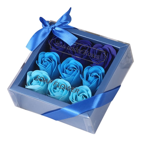 9-Piece Forever Roses in a Box, Long-Lasting Eternal Preserved Roses for  Mother’s Day & Valentines Day, Gift for Her Blue
