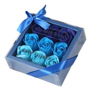 9-Piece Forever Roses in a Box, Long-Lasting Eternal Preserved Roses for Mother s Day & Valentines Day, Gift for Her Blue