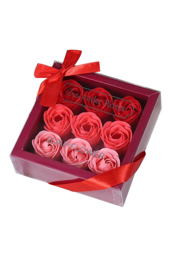 9-Piece Forever Roses in a Box, Long-Lasting Eternal Preserved Roses for  Mother’s Day & Valentines Day, Gift for Her Red