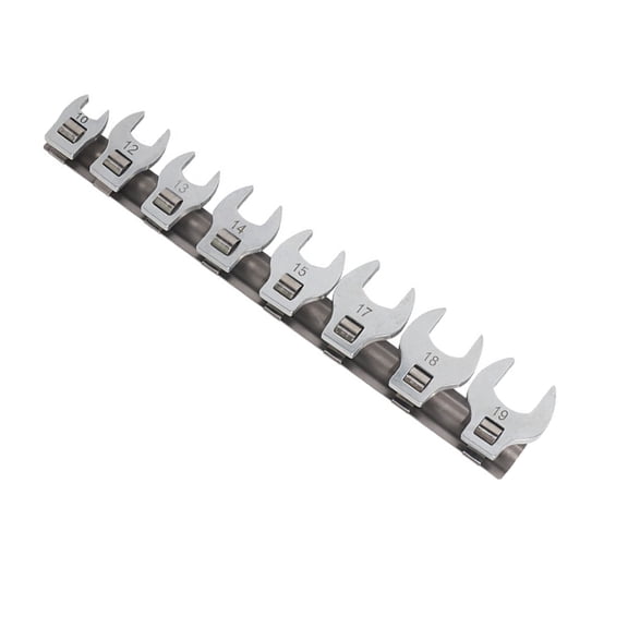 9 Piece Fuels Line Wrench Set Pipe Spanner Set Tube Wrench Tool For Automotive Tubing Repair And Maintenance