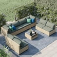 9Piece Furniture Set, AllWeather Boho Outdoor Conversation Set