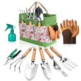 thumbnail image 1 of 9-Piece Gardening Tools Set - Complete Gardening Kit with Heavy-Duty Stainless Hand Tools, Durable Storage Bag with Garden Accessories, Ideal Gardening Gifts for Women, Men, Gardeners, 1 of 7
