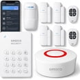 thumbnail image 1 of 9-Piece Home Security System, WiFi Wireless Alarm 120dB Siren Alert, DIY Smart System for House and Apartment, Life App Control, No Monthly Fee, 2.4GHz, 1 of 5