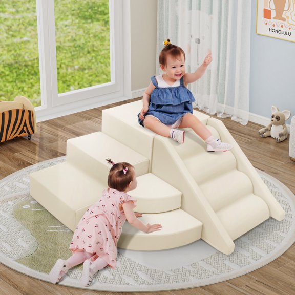 9-Piece Kids Climb & Crawl Soft Foam, Block Activity Play Set for Child, Toddler Toys Indoor, Baby Climbing Toys, Child Playtime Corner Climber Foam