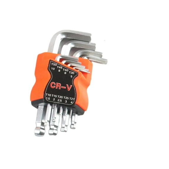 9 Piece L Type Wrench Set Steel Hex Key Tool L Type Wrench For Automotive Repair And DIY Maintenance