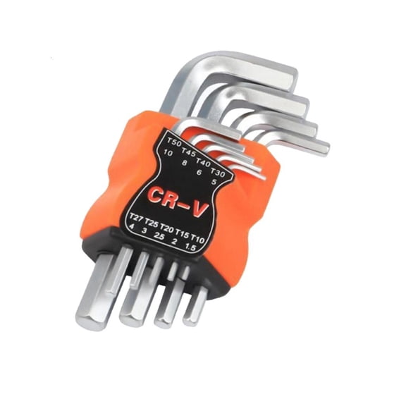 9 Piece L Type Wrench Set Steel Hex Key Tool L Type Wrench For Automotive Repair And DIY Maintenance