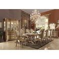 thumbnail image 1 of 9-Piece Luxurious Formal Dining Table Set Kitchen Furniture Set Include 1 Extendable Dining Table, 6 Side Chairs and 2 Arm Chairs, Set for 8 Persons Gold, 1 of 6